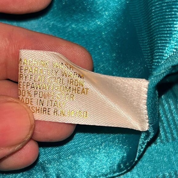 Vintage Berkshire Emerald Green Square Scarf 29 Inch - Picture 4 of 5